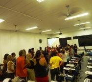 Oficina de Contação de histórias com turma de pedagogia da FACULDADE NOVO MILÊNIO