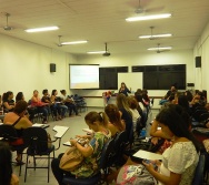 Oficina de Contação de histórias com turma de pedagogia da FACULDADE NOVO MILÊNIO