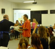 Oficina de Contação de histórias com turma de pedagogia da FACULDADE NOVO MILÊNIO