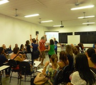 Oficina de Contação de histórias com turma de pedagogia da FACULDADE NOVO MILÊNIO