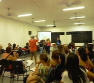 Oficina de Contação de histórias com turma de pedagogia da FACULDADE NOVO MILÊNIO