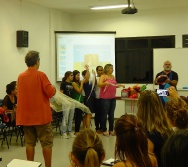 Oficina de Contação de histórias com turma de pedagogia da FACULDADE NOVO MILÊNIO