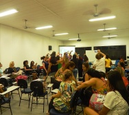 Oficina de Contação de histórias com turma de pedagogia da FACULDADE NOVO MILÊNIO