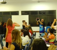 Oficina de Contação de histórias com turma de pedagogia da FACULDADE NOVO MILÊNIO