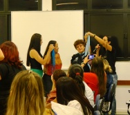 Oficina de Contação de histórias com turma de pedagogia da FACULDADE NOVO MILÊNIO