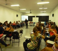 Oficina de Contação de histórias com turma de pedagogia da FACULDADE NOVO MILÊNIO