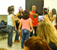 Oficina de Contação de histórias com turma de pedagogia da FACULDADE NOVO MILÊNIO