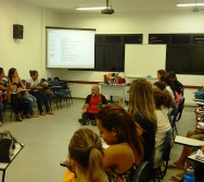 Oficina de Contação de histórias com turma de pedagogia da FACULDADE NOVO MILÊNIO