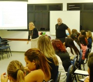 Oficina de Contação de histórias com turma de pedagogia da FACULDADE NOVO MILÊNIO