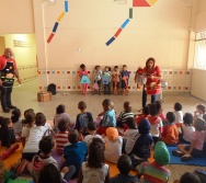 CONTANDO HISTÓRIAS NO CMEI MARIA AMÉLIA - PRAIA DE CARAPEBUS - SERRA.