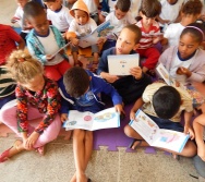 CONTANDO HISTÓRIAS NO CMEI MARIA AMÉLIA - PRAIA DE CARAPEBUS - SERRA.