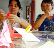 Equipe do Colorir participa de Oficina com Dona Shirasse, nossa voluntária.