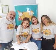 ASSINATURA DE CONVÊNIO PROJETO NTV - ESCOLAS X VALE X COLORIR - VESPERTINO