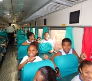 PROJETO NA TRILHA DOS VALORES - AULA DE CAMPO - PASSEIO DE TREM