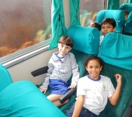 PROJETO NA TRILHA DOS VALORES - AULA DE CAMPO - PASSEIO DE TREM