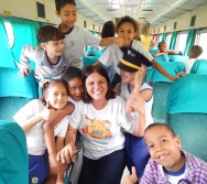 PROJETO NA TRILHA DOS VALORES - AULA DE CAMPO - PASSEIO DE TREM