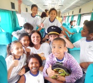 PROJETO NA TRILHA DOS VALORES - AULA DE CAMPO - PASSEIO DE TREM