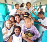 PROJETO NA TRILHA DOS VALORES - AULA DE CAMPO - PASSEIO DE TREM