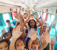 PROJETO NA TRILHA DOS VALORES - AULA DE CAMPO - PASSEIO DE TREM