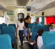 PROJETO NA TRILHA DOS VALORES - AULA DE CAMPO - PASSEIO DE TREM
