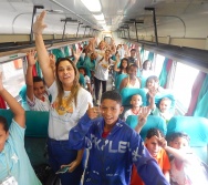 PROJETO NA TRILHA DOS VALORES - AULA DE CAMPO - PASSEIO DE TREM