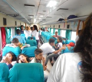 PROJETO NA TRILHA DOS VALORES - AULA DE CAMPO - PASSEIO DE TREM