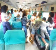 PROJETO NA TRILHA DOS VALORES - AULA DE CAMPO - PASSEIO DE TREM