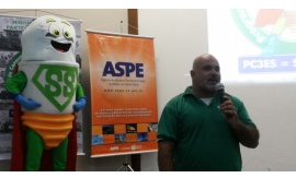 PALAVRAS DE AGRADECIMENTO DO DIRETOR PRESIDENTE DA OSCIP COLORIR CRIANDO VALORES - EUGÊNIO FERNANDES PELO FECHAMENTO DOS TRABALHOS DO PROGRAMA PC3ES.