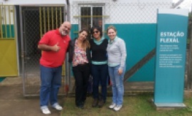 VISITA NA ESTAÇÃO DE TREM E ESCOLA MANOEL PASCHOAL - FLEXAL - CARIACICA - ES.