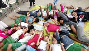 AULA DE SEGURANÇA FERROVIÁRIA - ESCOLA ARTHUR DA COSTA E SILVA - BAIRRO APARECIDA/CARIACICA