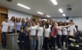 PALESTRA INTERATIVA NO SENAC - VILA VELHA COM ADOLESCENTES APRENDIZES - VESPERTINO