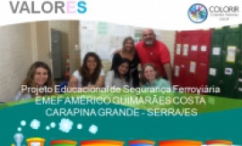 Reunião de adesão ao Projeto NA TRILHA DOS VALORES da EMEF AMÉRICO GUIMARÃES COSTA - SERRA