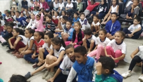 CONTAÇÃO DE HISTÓRIA NA EMEF JORGE AMADO - ESCOLA PARCERIA - ABERTURA DO PROJETO DE LITERATURA