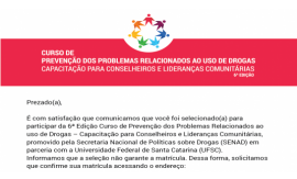 COLORIR PARTICIPARÁ DO CURSO DE PREVENÇÃO DOS PROBLEMAS RELACIONADOS AO USO DE DROGAS