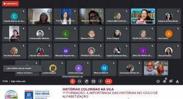 PROJETO HISTÓRIAS COLORIDAS NA VILA - FORMAÇÃO