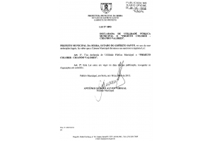 CERTIFICAÇÃO EM 2012 COMO UTILIDADE PÚBLICA MUNICIPAL DE SERRA-ES